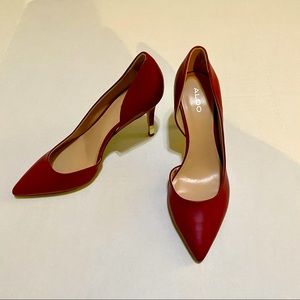 Aldo Cherry Tomato Heels 7.5